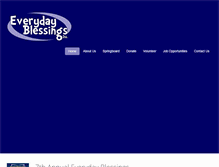 Tablet Screenshot of everydayblessingsinc.org